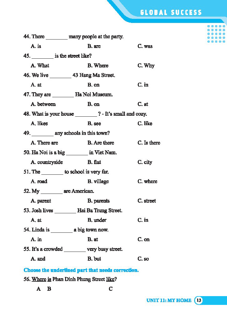 bộ global success - bài tập trắc nghiệm tiếng anh lớp 4 - tập 2 - có đáp án