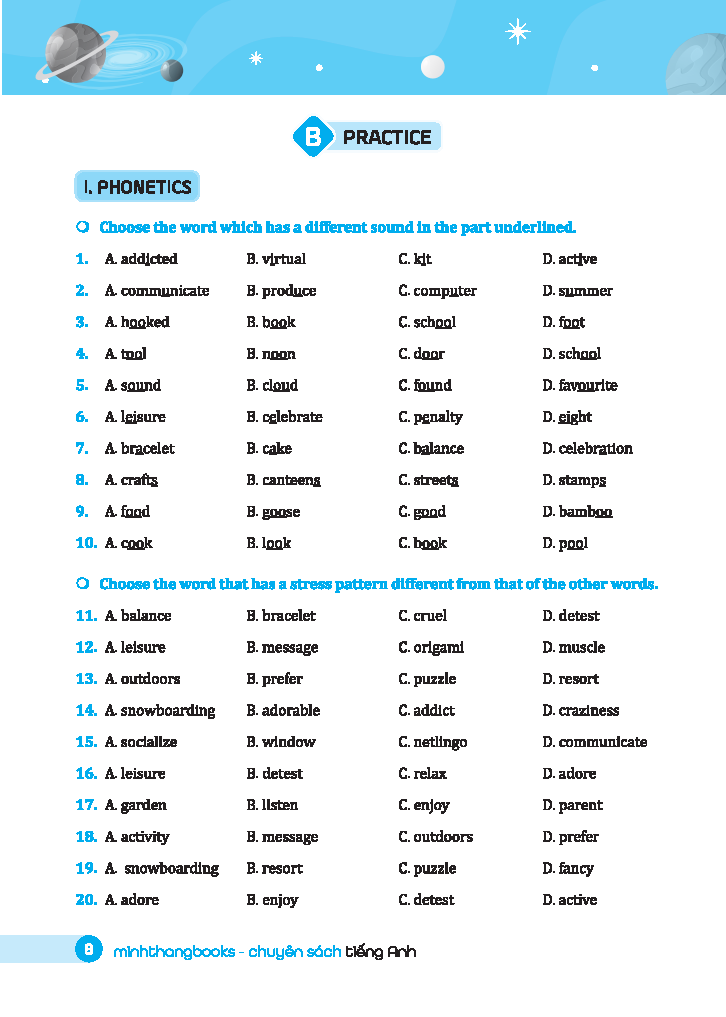 bộ global success - bài tập trắc nghiệm tiếng anh lớp 8 - tập 1 - có đáp án