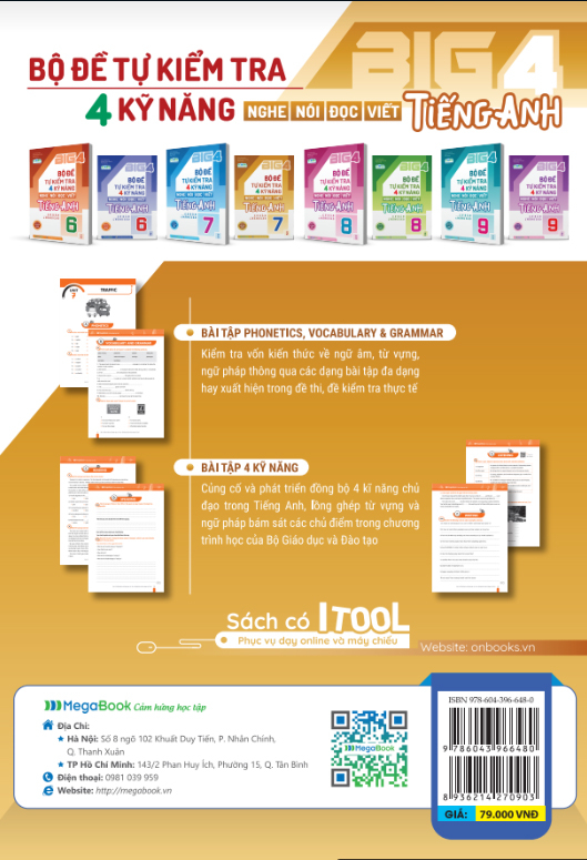 bộ global success - big 4 - bộ đề tự kiểm tra 4 kỹ năng nghe, nói, đọc, viết tiếng anh lớp 7 - tập 2 - cơ bản và nâng cao (tái bản 2023)