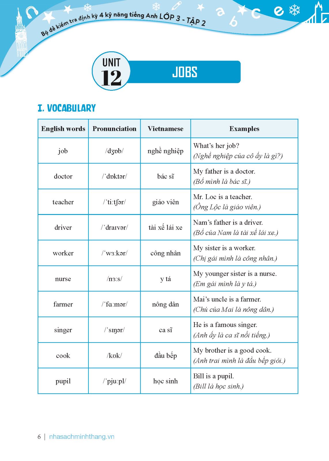 bộ global success - bộ đề kiểm tra định kỳ 4 kỹ năng tiếng anh lớp 3 - tập 2 (có đáp án)