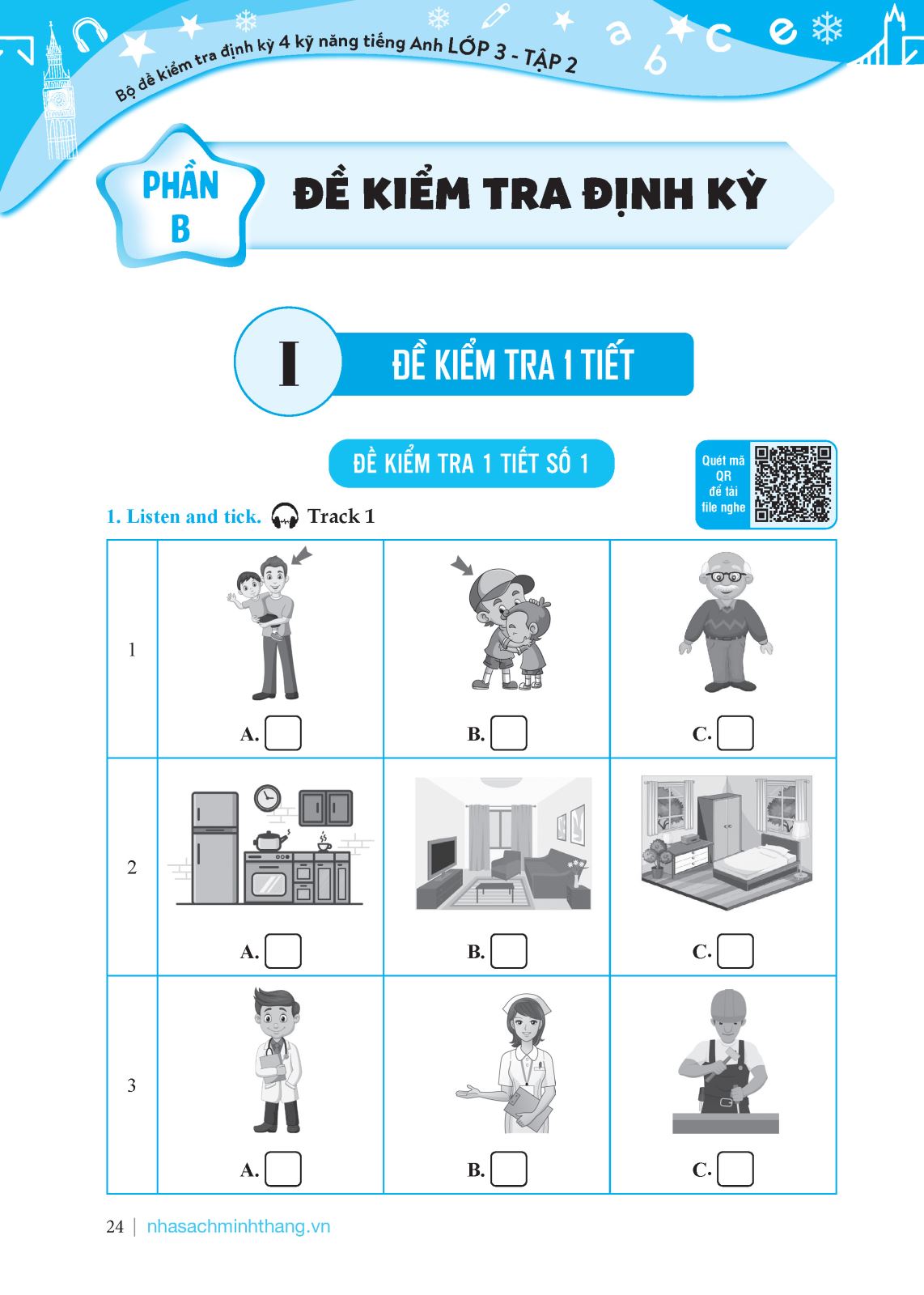 bộ global success - bộ đề kiểm tra định kỳ 4 kỹ năng tiếng anh lớp 3 - tập 2 (có đáp án)