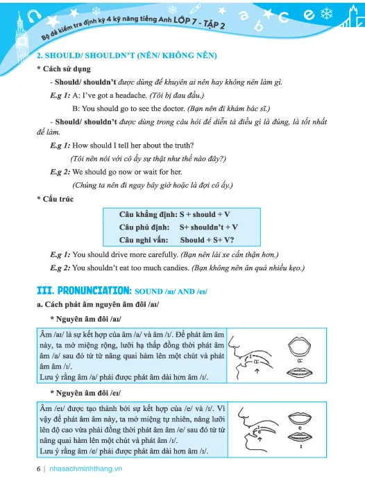 bộ global success - bộ đề kiểm tra định kỳ 4 kỹ năng tiếng anh lớp 6 - tập 1 (có đáp án)