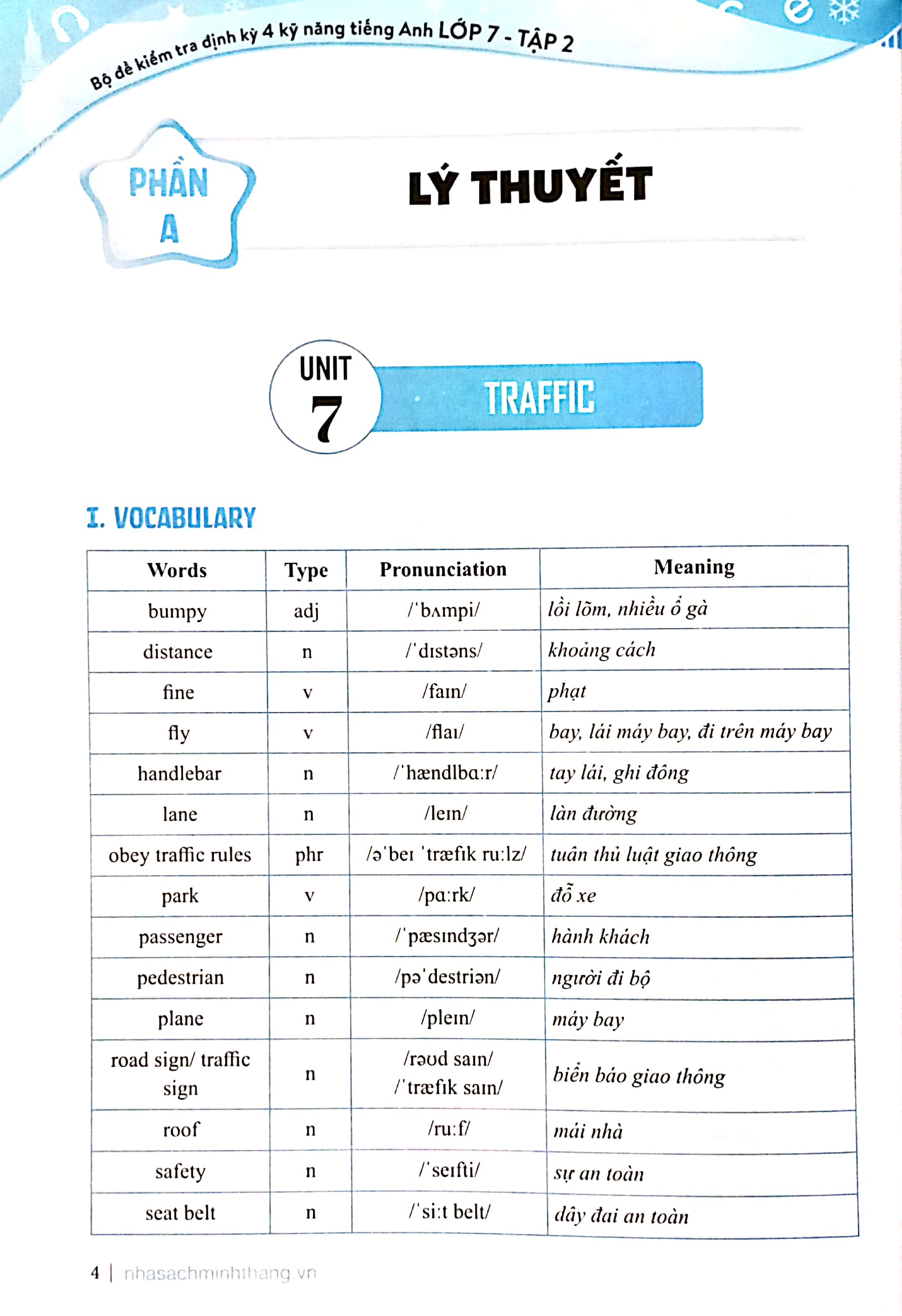 bộ global success - bộ đề kiểm tra định kỳ 4 kỹ năng tiếng anh lớp 7 - tập 2 (có đáp án)