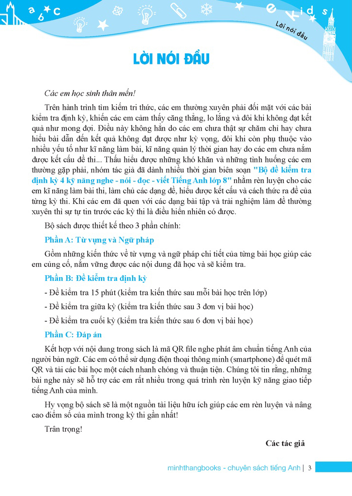 bộ global success - bộ đề kiểm tra định kỳ 4 kỹ năng tiếng anh lớp 8 - tập 2 - có đáp án
