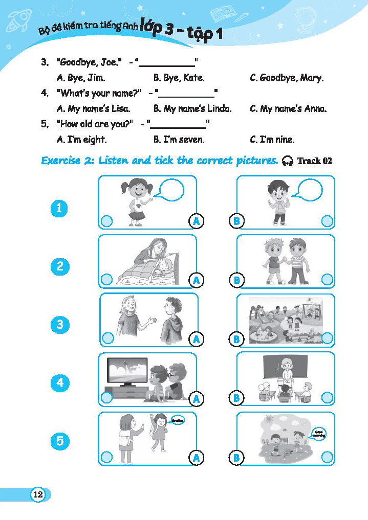 bộ global success - bộ đề kiểm tra tiếng anh lớp 3 - tập 1 - có đáp án