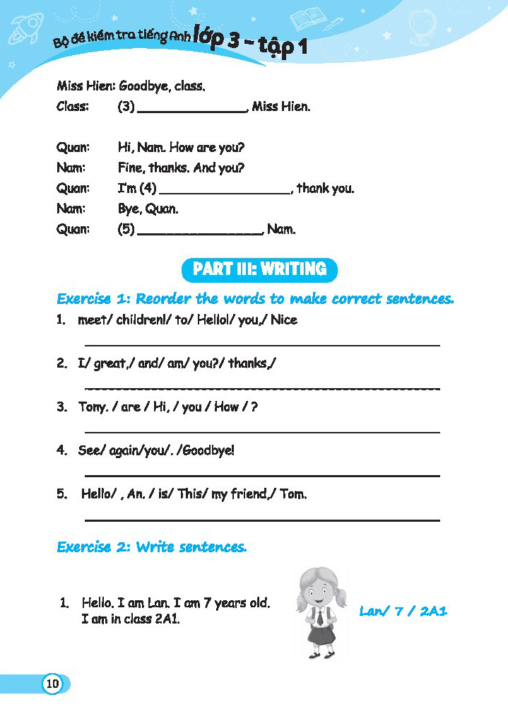 bộ global success - bộ đề kiểm tra tiếng anh lớp 3 - tập 1 - có đáp án