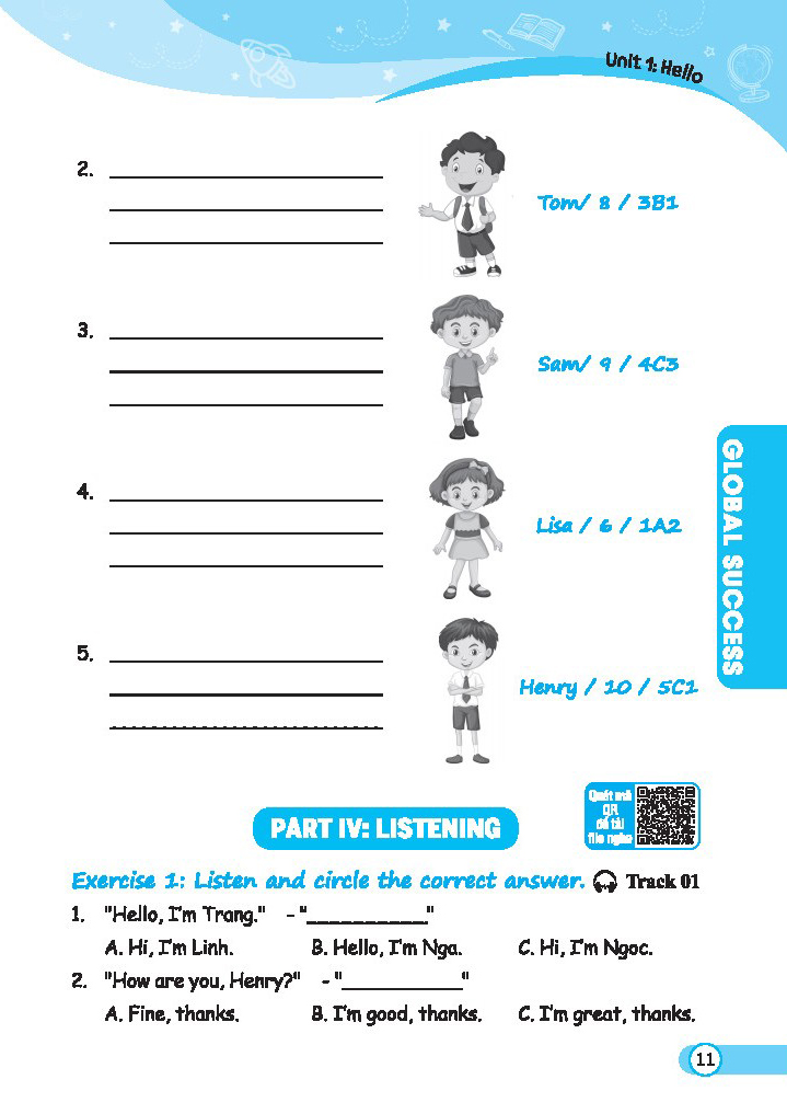 bộ global success - bộ đề kiểm tra tiếng anh lớp 3 - tập 1 - có đáp án