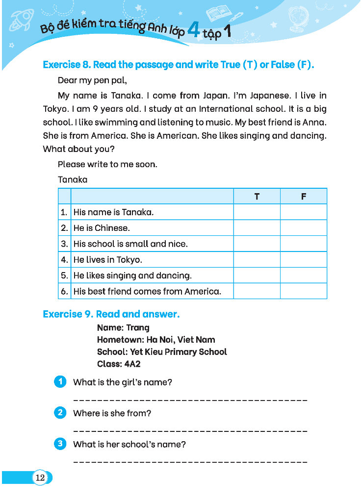 bộ global success - bộ đề kiểm tra tiếng anh lớp 4 - tập 1 - có đáp án