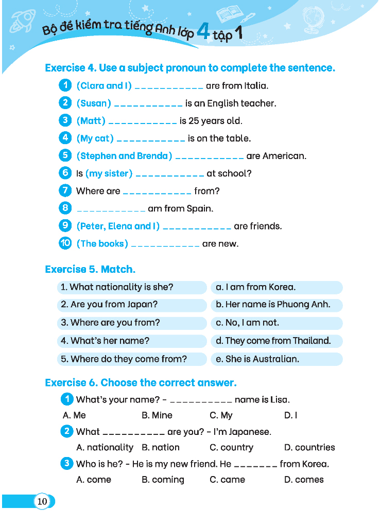 bộ global success - bộ đề kiểm tra tiếng anh lớp 4 - tập 1 - có đáp án