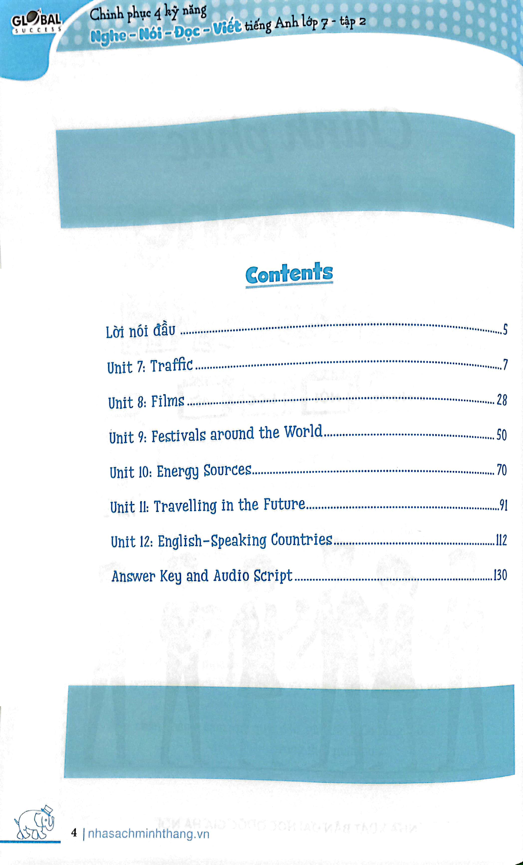 bộ global success - chinh phục 4 kỹ năng tiếng anh nghe - nói - đọc - viết lớp 7 - tập 2