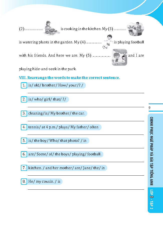 bộ global success - chinh phục ngữ pháp và bài tập tiếng anh lớp 3 - tập 2 (có đáp án)