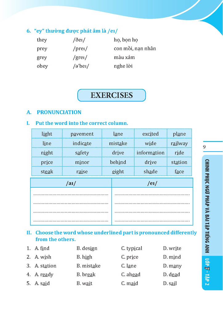 bộ global success - chinh phục ngữ pháp và bài tập tiếng anh lớp 7 - tập 2 (có đáp án)
