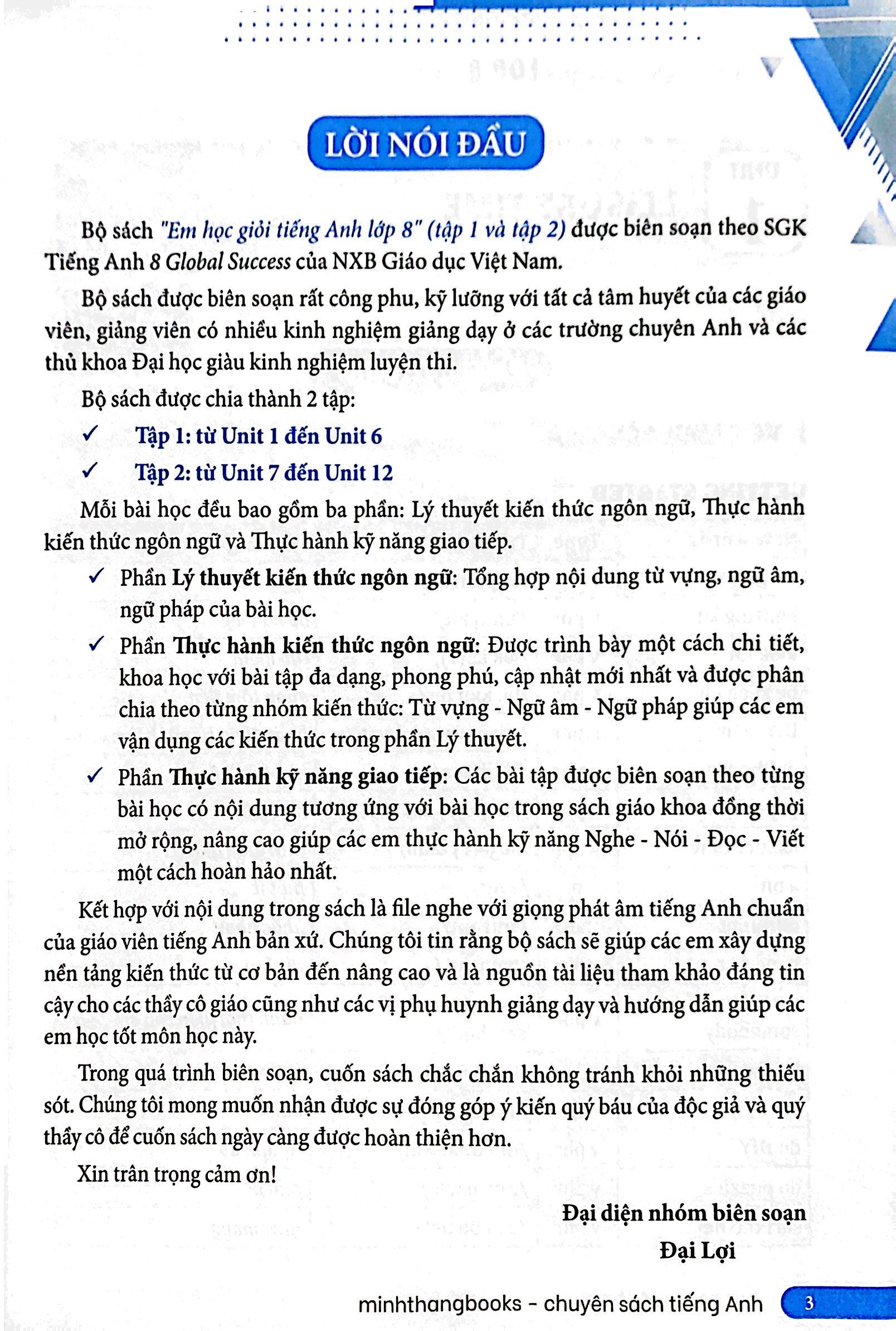 bộ global success - em học giỏi tiếng anh lớp 8 - tập 1 (có đáp án)