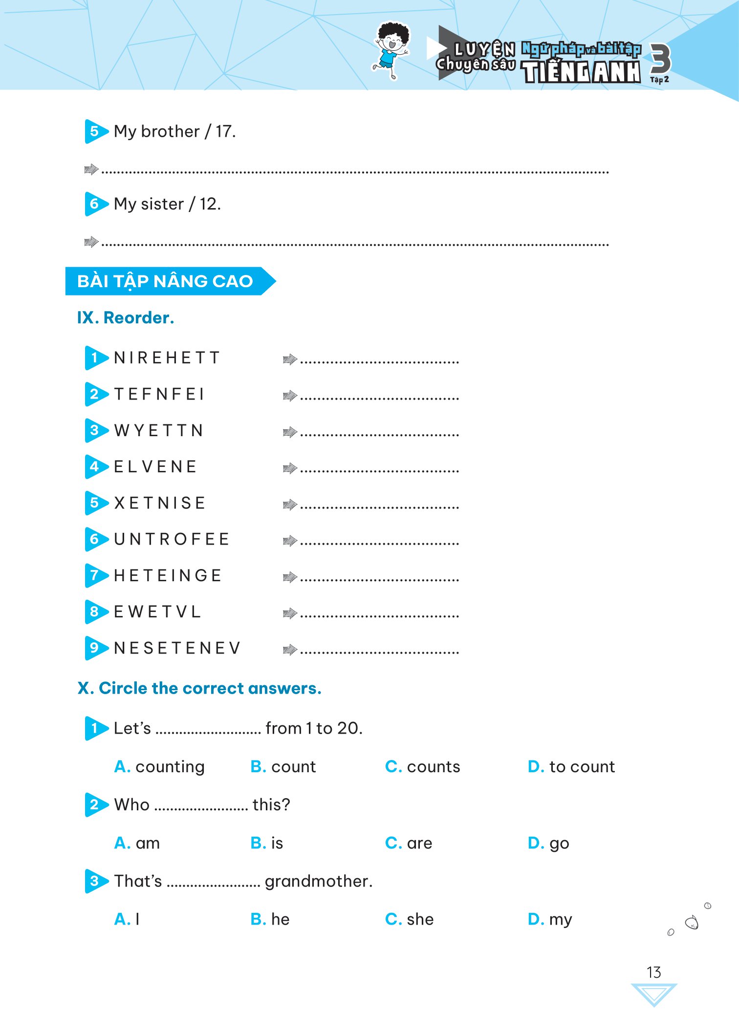 bộ global success - luyện chuyên sâu ngữ pháp và bài tập tiếng anh 3 - tập 2
