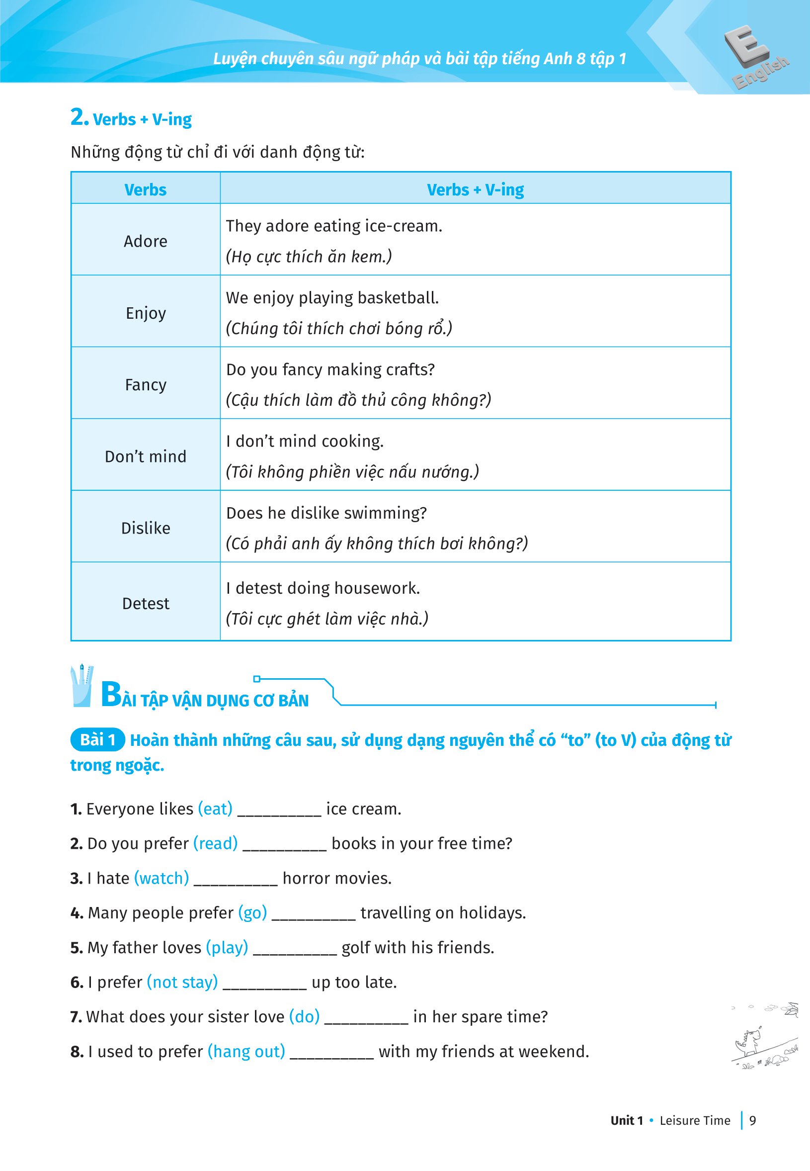 bộ global success - luyện chuyên sâu ngữ pháp và bài tập tiếng anh 8 - tập 1