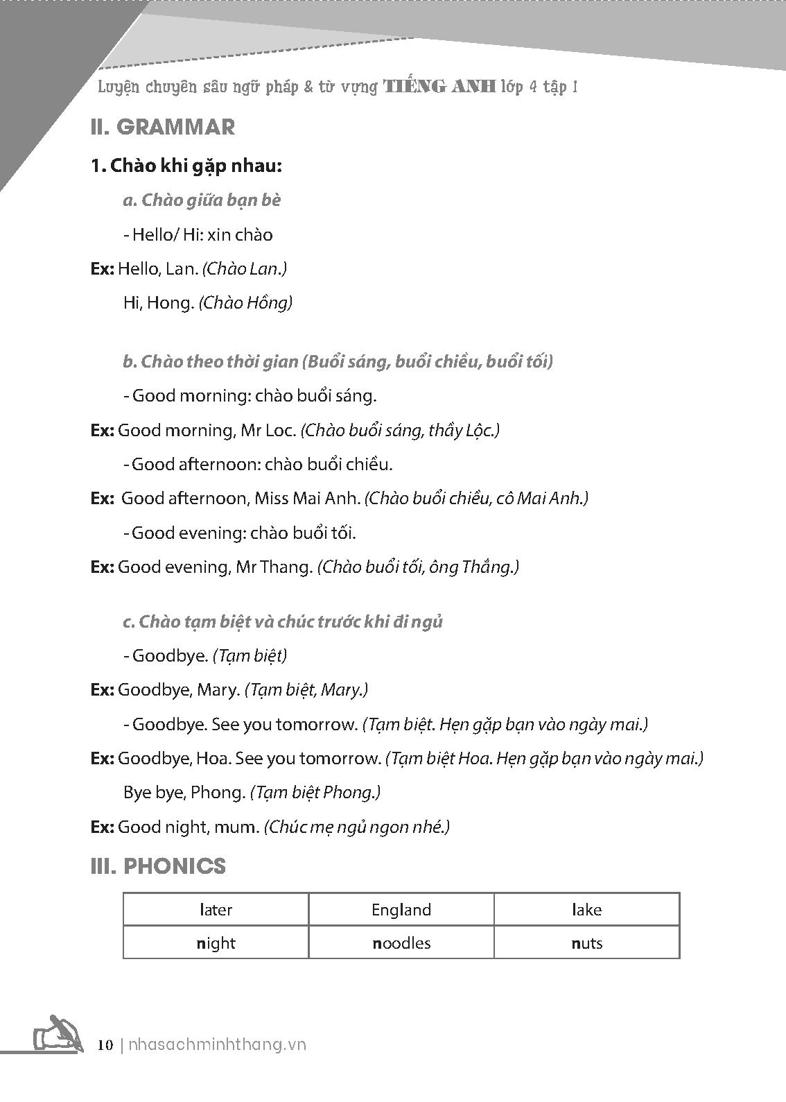 bộ global success - luyện chuyên sâu ngữ pháp và từ vựng tiếng anh lớp 4 - tập 1 (có đáp án)