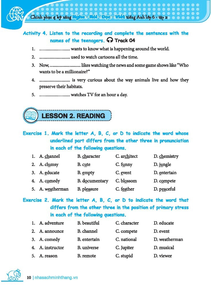 Bo
						
										
										Global Success - Luyen Chuyen Sau Ngu Phap Va Tu Vung Tieng Anh Lop 6 - Tap 2 (Tai Ban 2024)