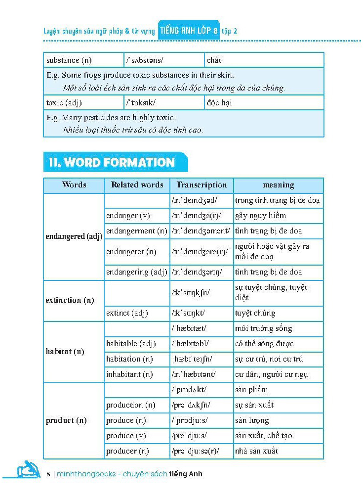 bộ global success - luyện chuyên sâu ngữ pháp và từ vựng tiếng anh lớp 8 - tập 2