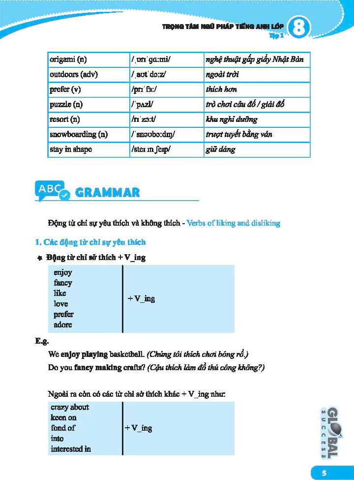 Bo
						
										
										Global Success - Trong Tam Ngu Phap Tieng Anh Lop 8 - Tap 1 (Co Dap An)
