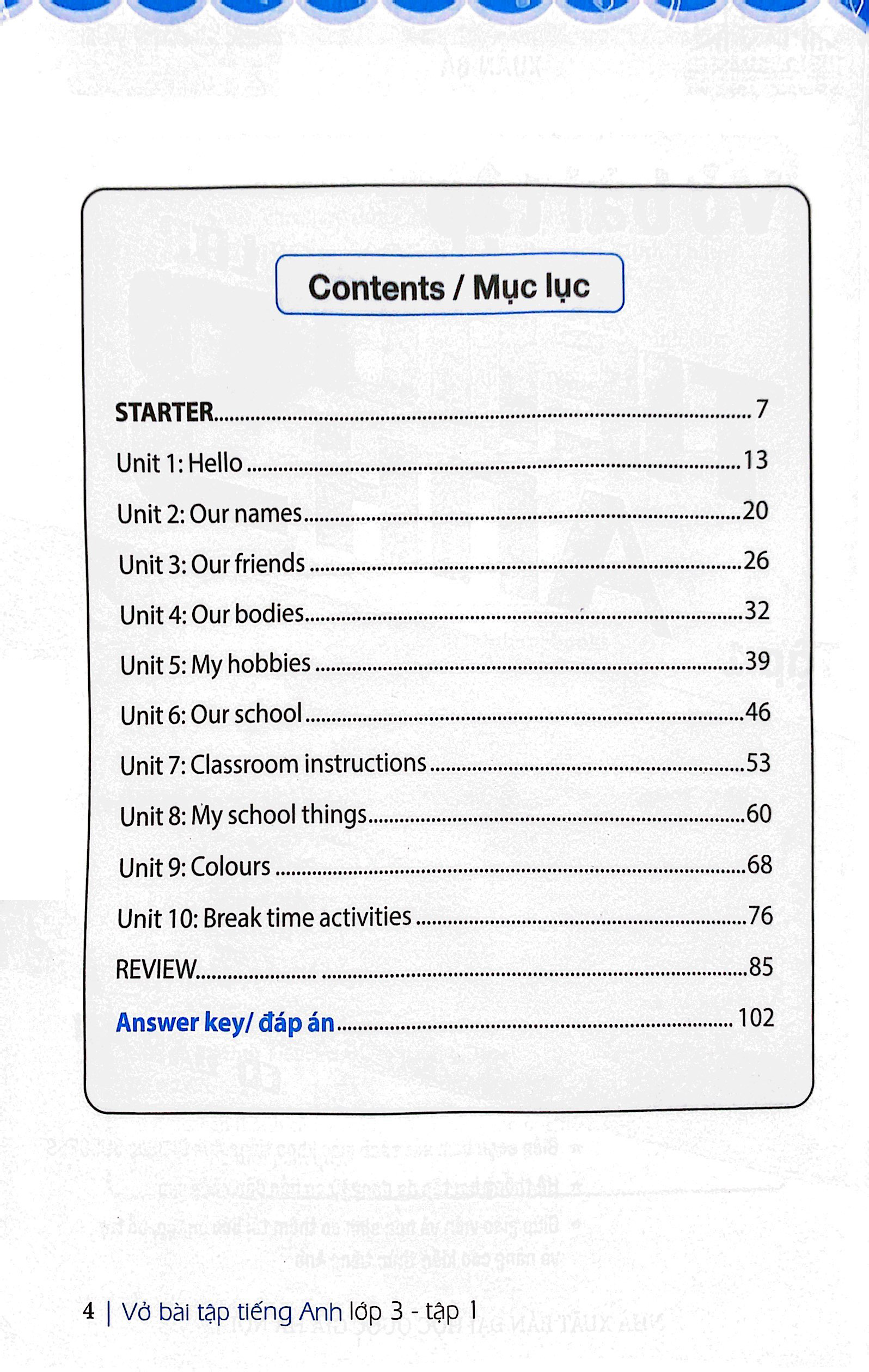 bộ global success - vở bài tập tiếng anh lớp 3 - tập 1 (có đáp án)