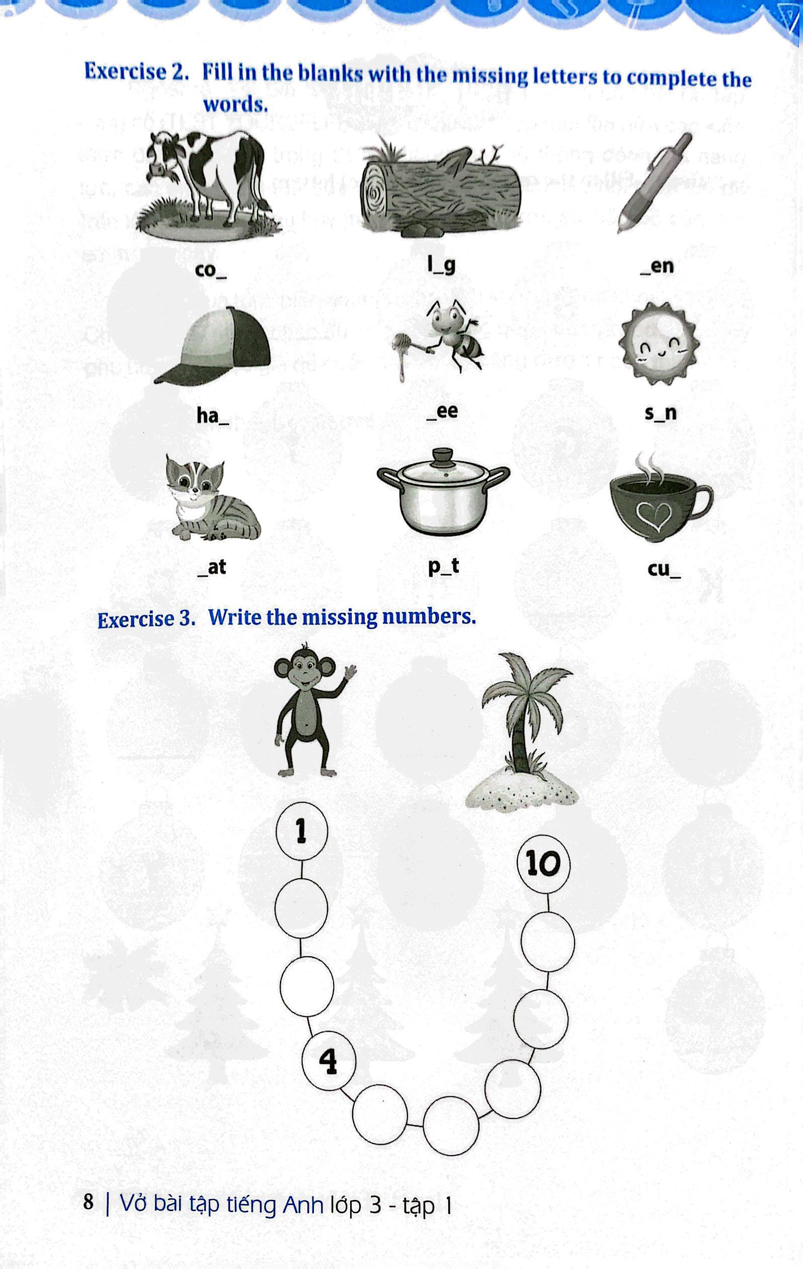 bộ global success - vở bài tập tiếng anh lớp 3 - tập 1 (có đáp án)