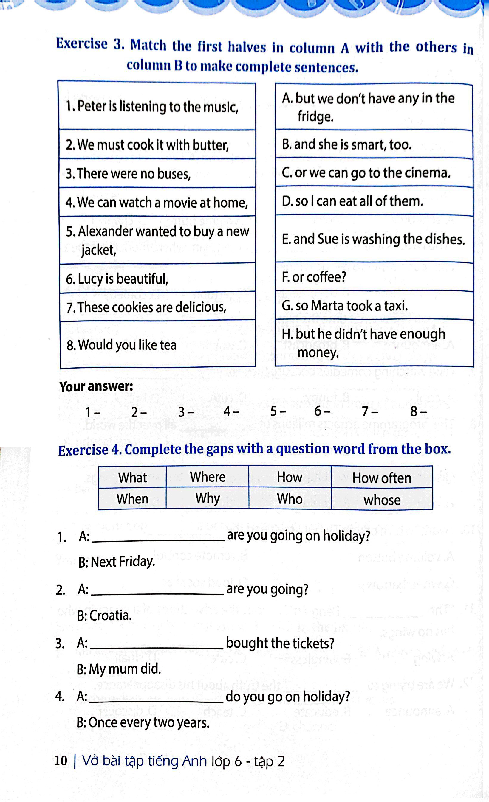 bộ global success - vở bài tập tiếng anh lớp 6 - tập 2 (có đáp án)