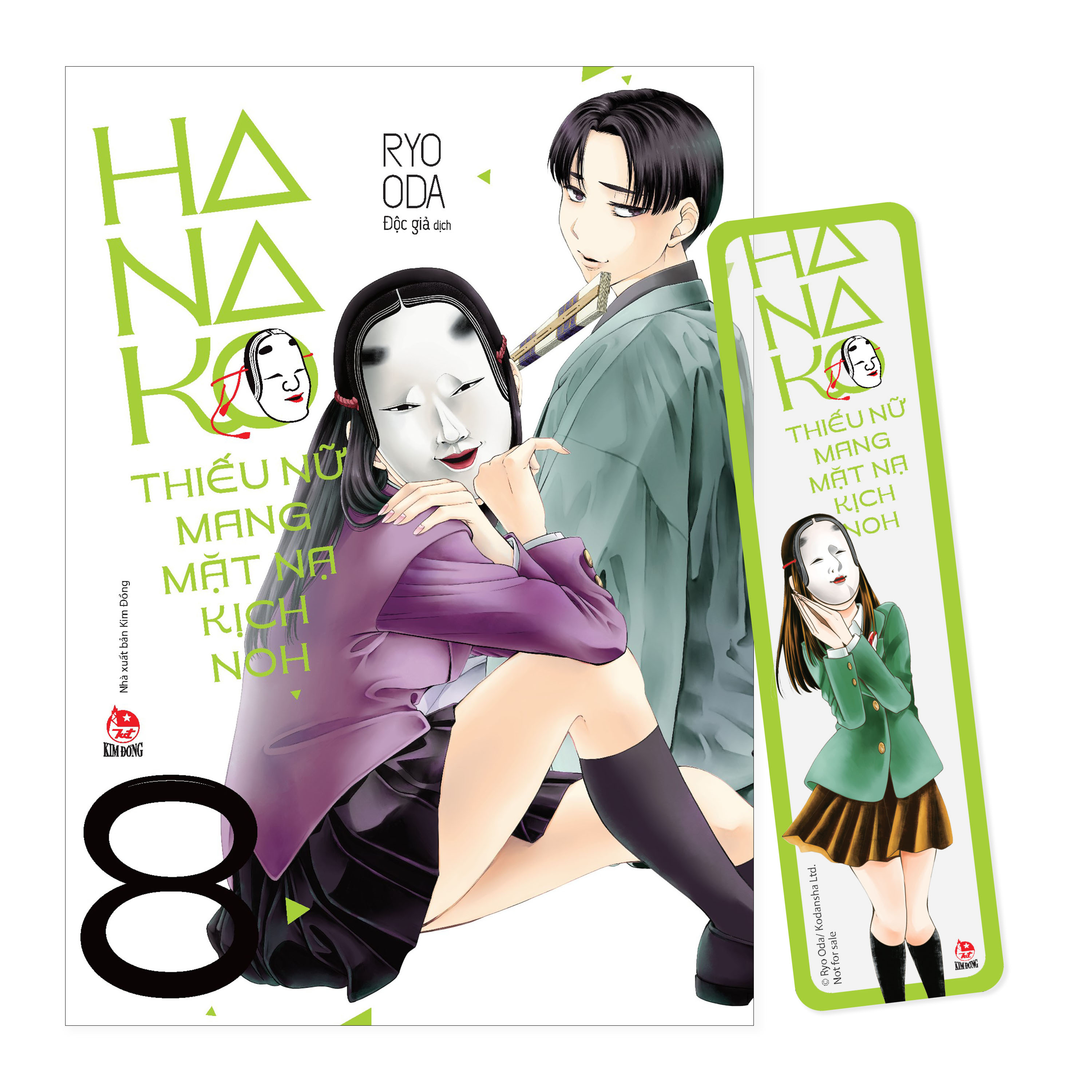 bộ hanako - thiếu nữ mang mặt nạ kịch noh - tập 8 - tặng kèm bookmark pvc