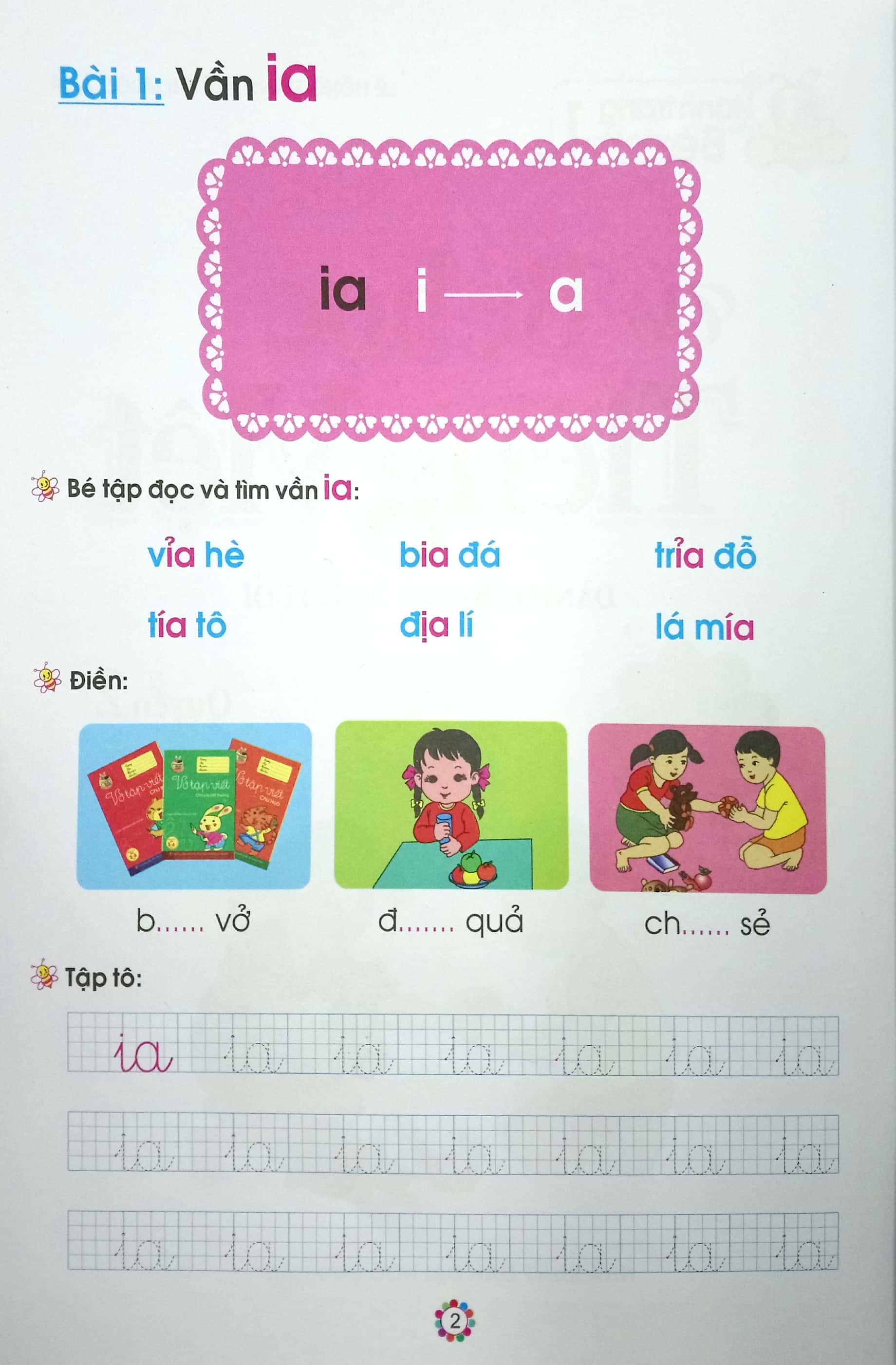 bộ hành trang bé vào lớp 1 - vở bé học tiếng việt (quyển 2)