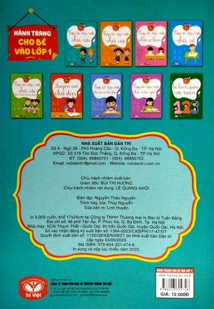 bộ hành trang cho bé vào lớp 1 - tập tô - tập viết chữ cái - quyển 1 (tái bản 2023)