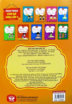 bộ hành trang cho bé vào lớp 1 - tập tô - tập viết chữ cái - quyển 2 (tái bản 2023)