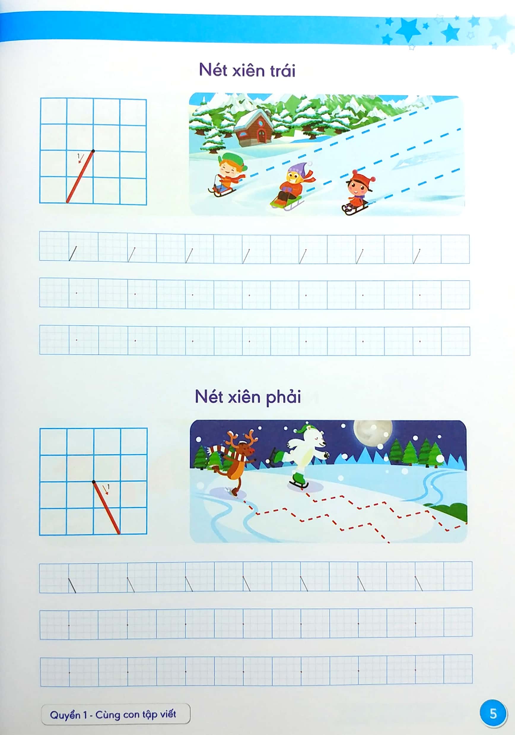 bộ hành trang giúp con tự tin vào lớp 1 - quyển 1: cùng con tập viết