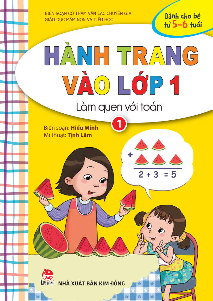 bộ hành trang vào lớp 1 - làm quen với toán - tập 1 (tái bản 2023)