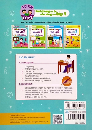 bộ hành trang vào lớp 1 - tập viết nét cơ bản, chữ cái, ghép vần - quyển 1