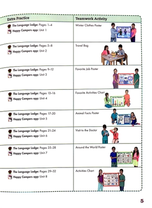 bộ happy campers level 4 student's book/language lodge