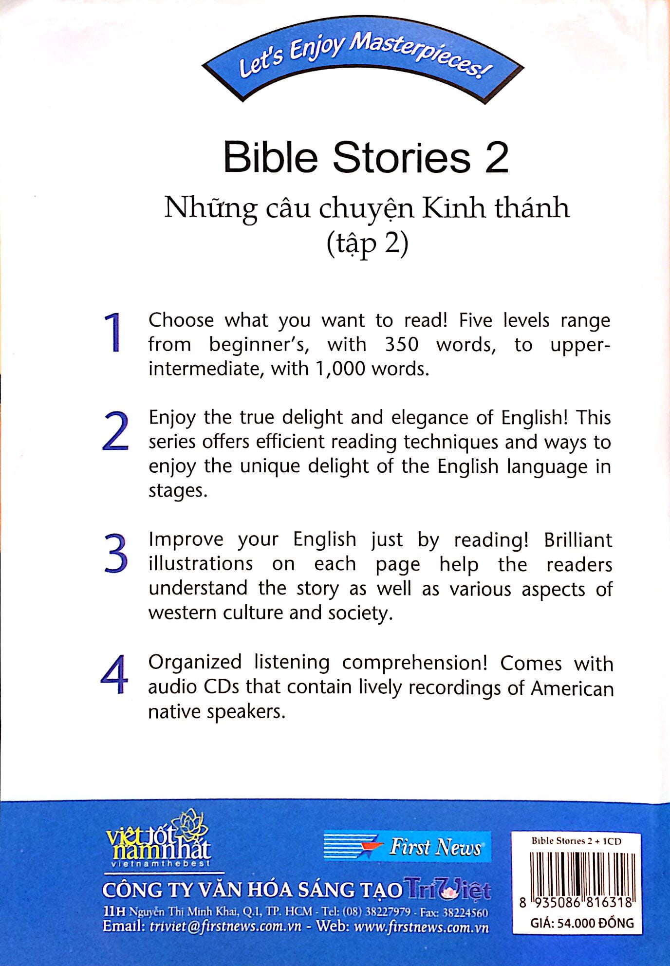 bộ happy reader - những câu chuyện kinh thánh - tập 2 (kèm 1 cd)