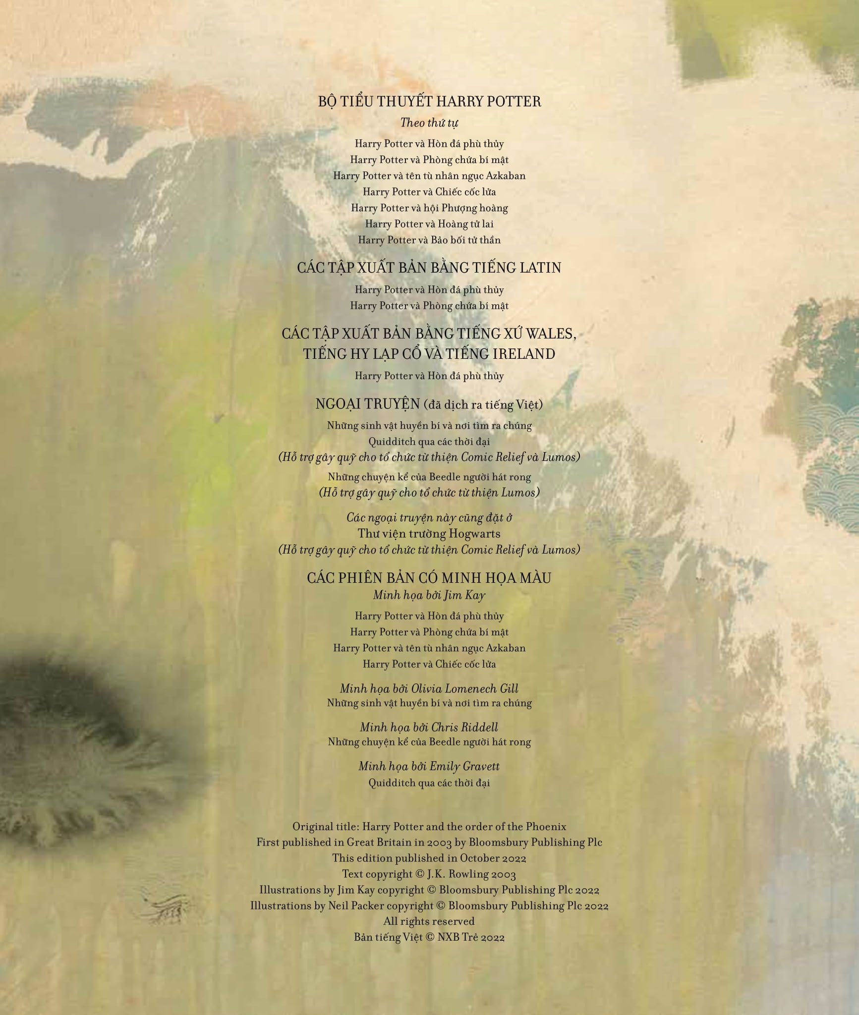 bộ harry potter và hội phượng hoàng - tập 05 - phiên bản màu - bìa cứng