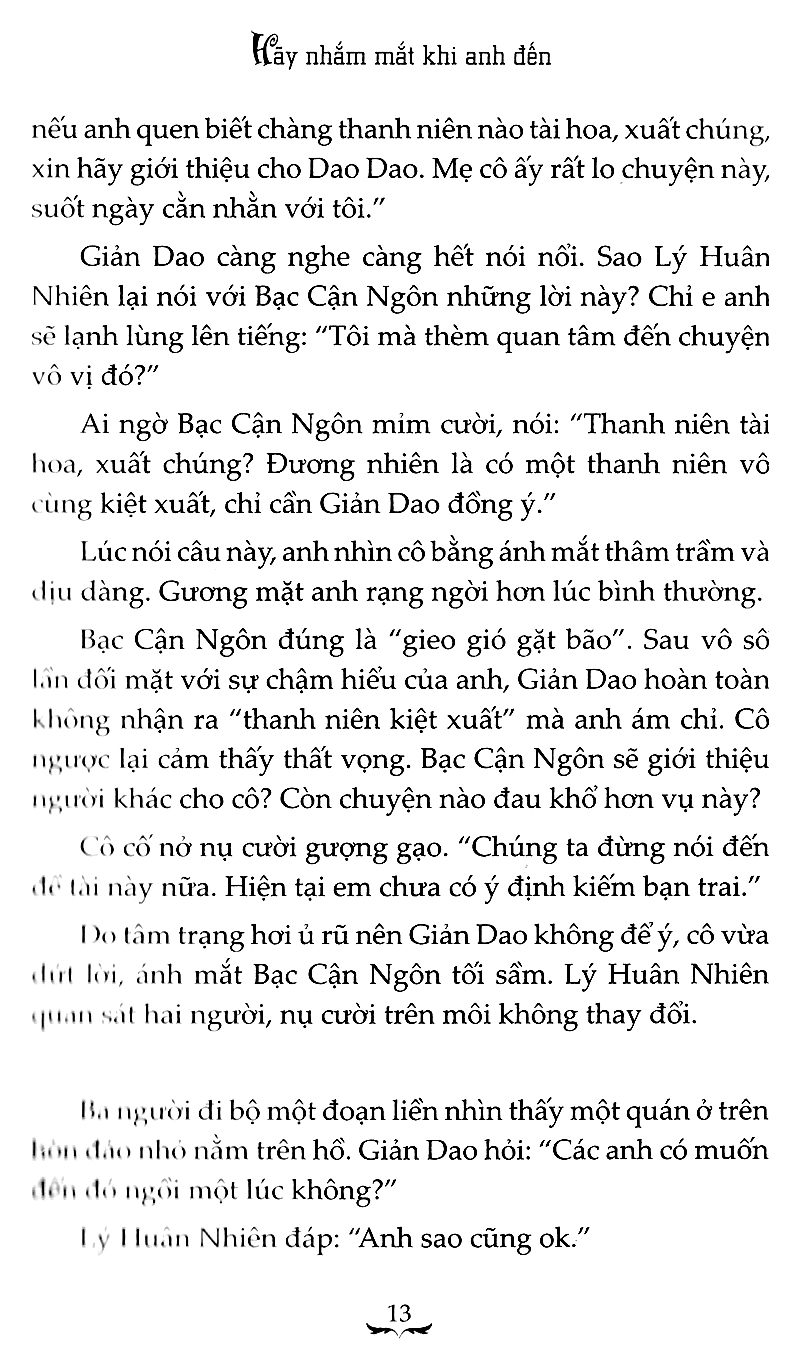 bộ hãy nhắm mắt khi anh đến 2 (tái bản 2019)