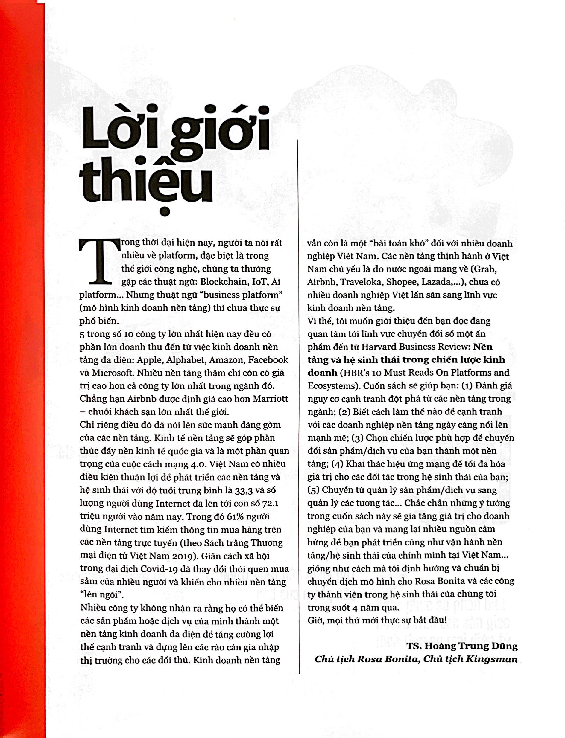 bộ hbr on - nền tảng và hệ sinh thái trong chiến lược kinh doanh