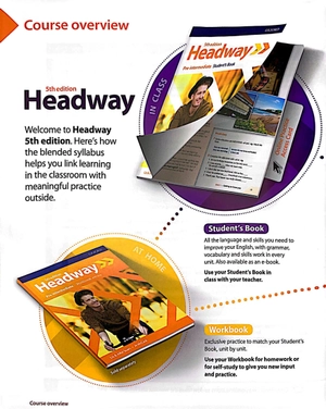 bộ headway 5th edition: pre-intermediate: student's book a with online practice (units 1 - 6)