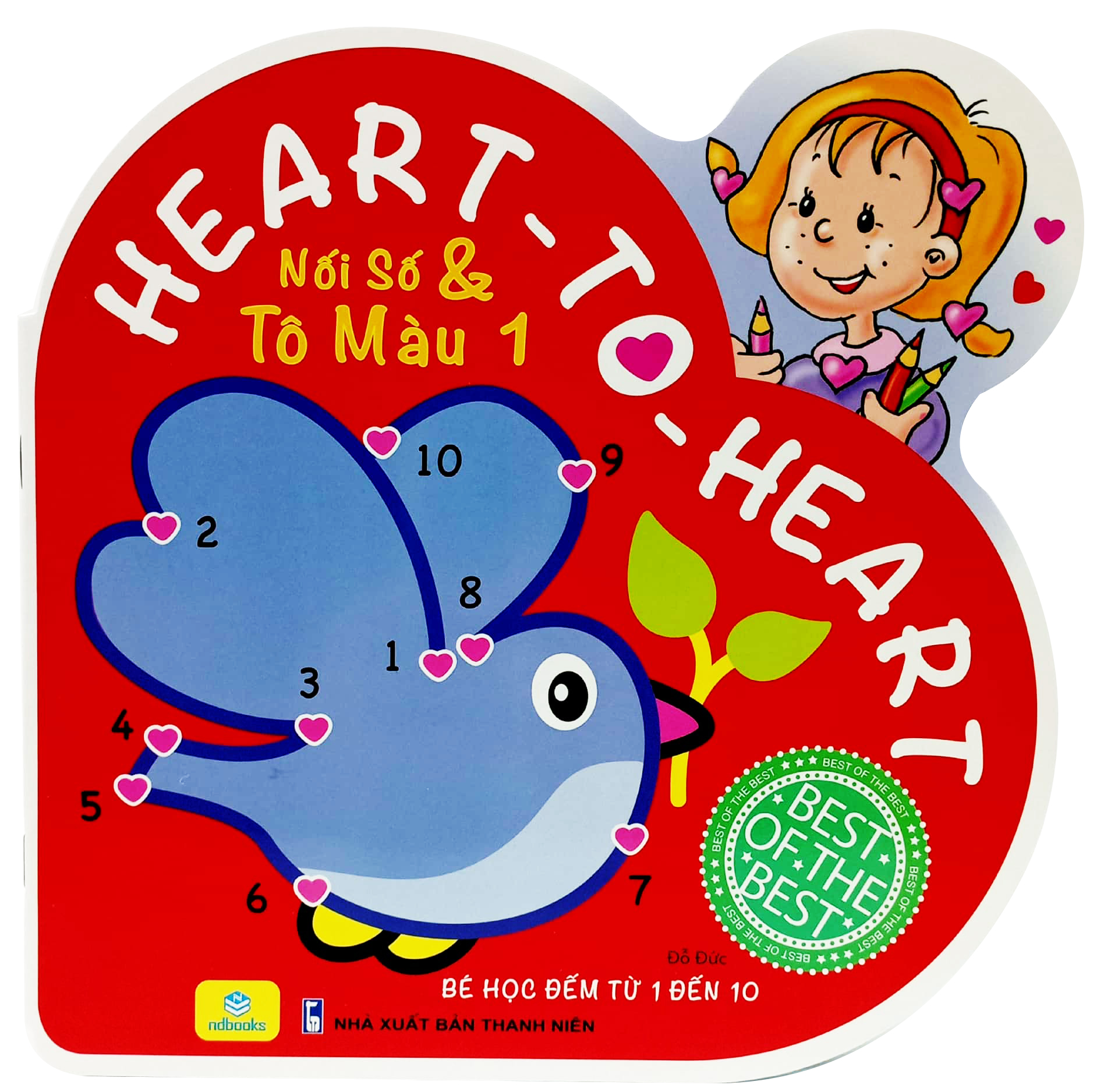 bộ heart to heart - nối số và tô màu 1