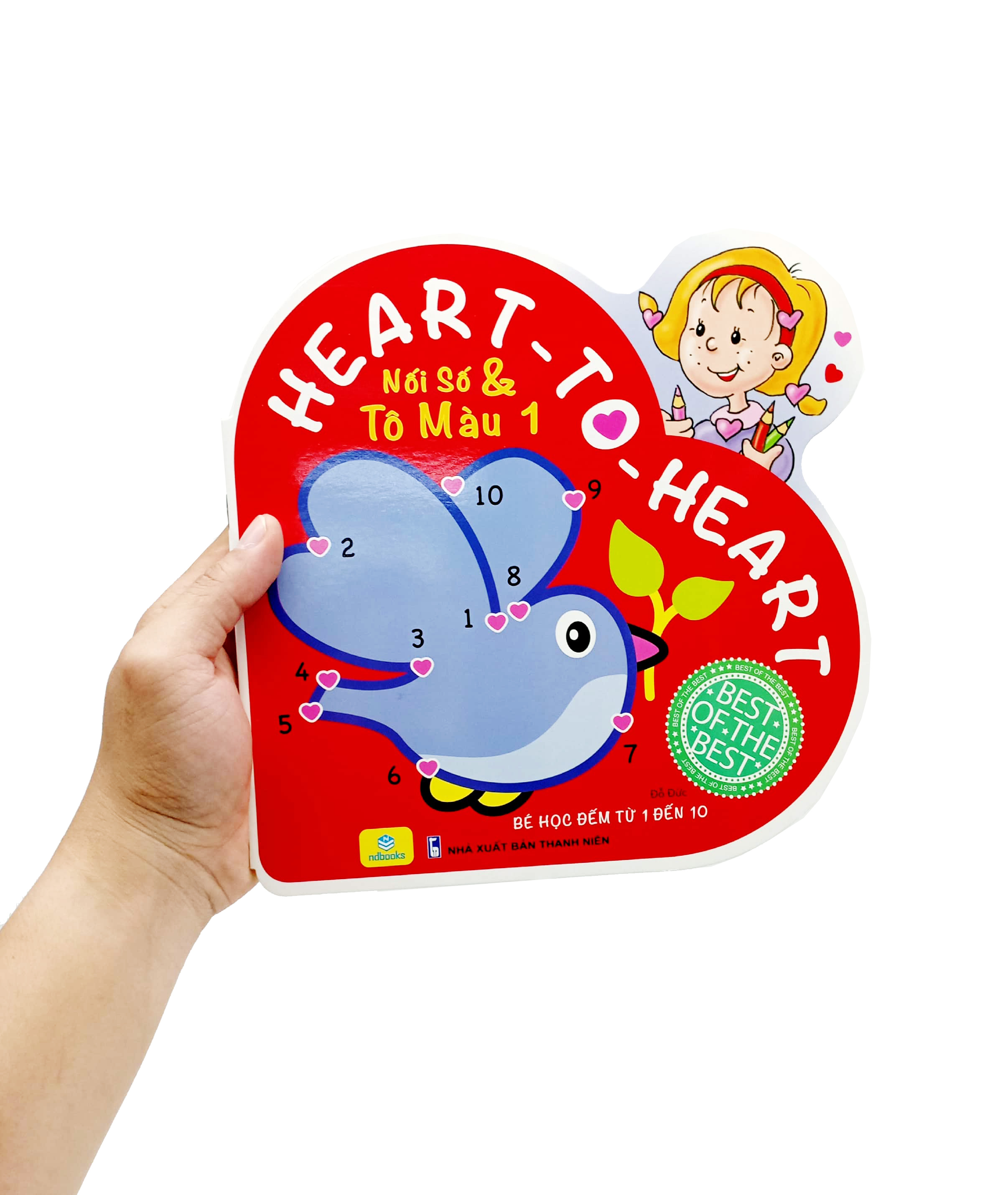 bộ heart to heart - nối số và tô màu 1
