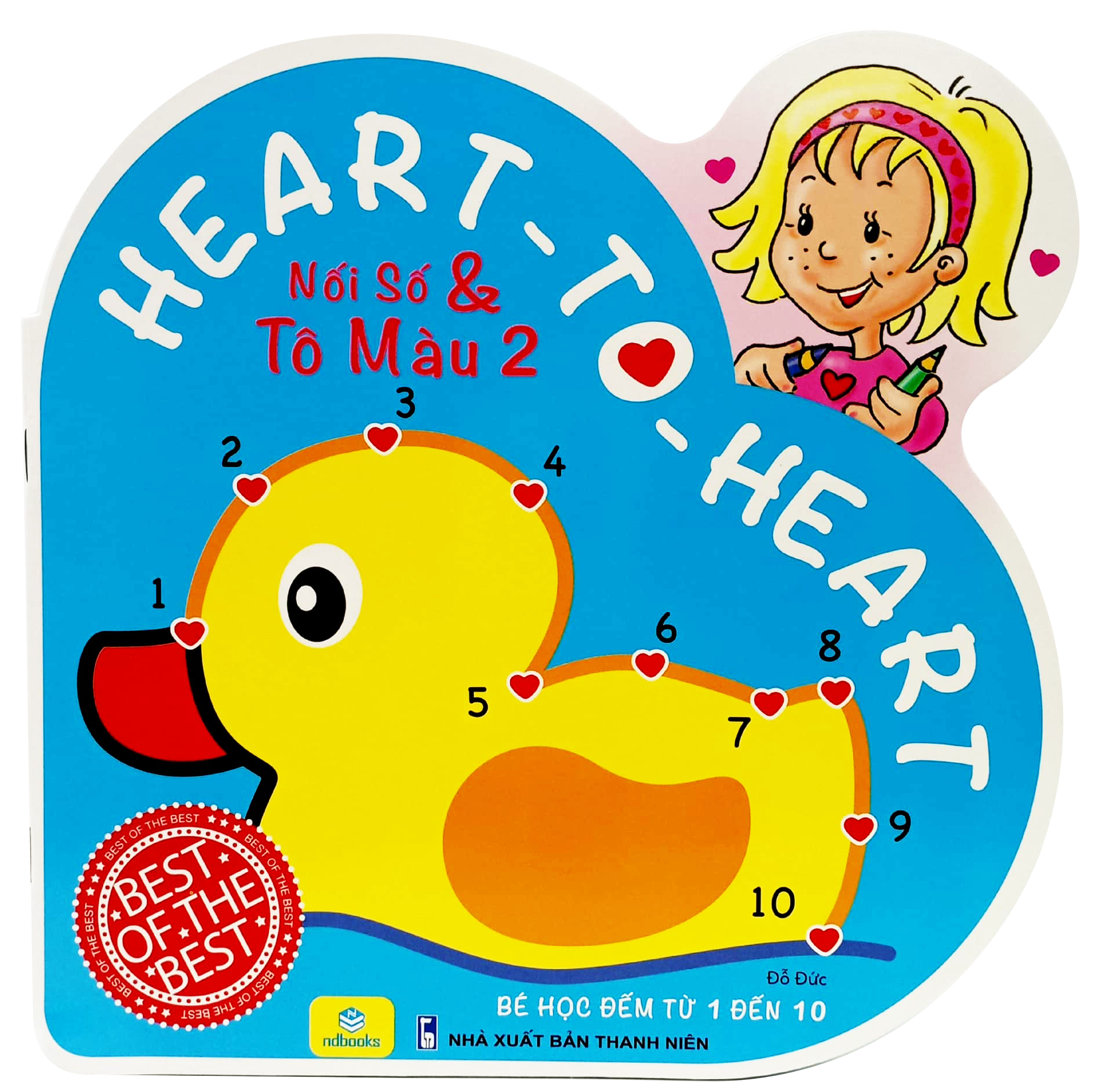 bộ heart to heart - nối số và tô màu 2