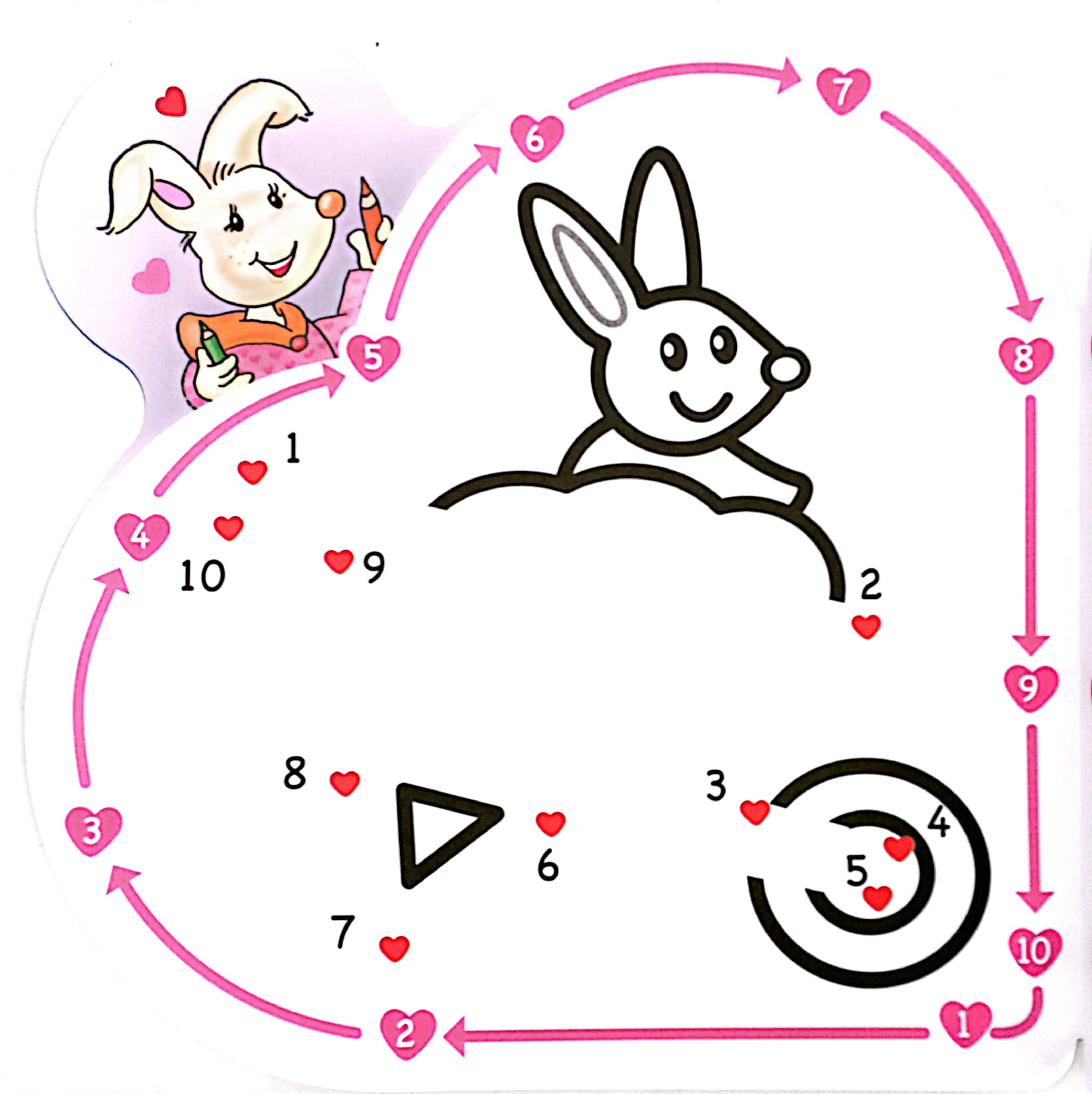 bộ heart to heart - nối số và tô màu 2