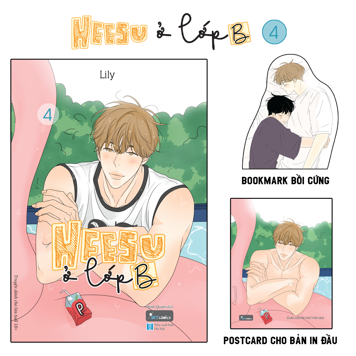 bộ heesu ở lớp b - tập 4 - tặng kèm bookmark bế hình bồi cứng + postcard bồi cứng