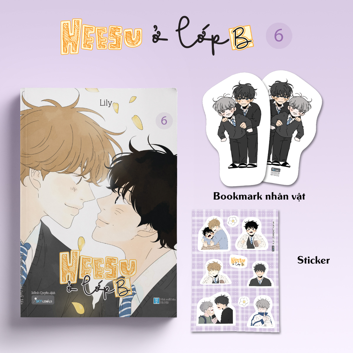Bo
						
										
										Heesu O Lop B - Tap 6 - Tang Kem Bookmark Boi Cung + Sticker