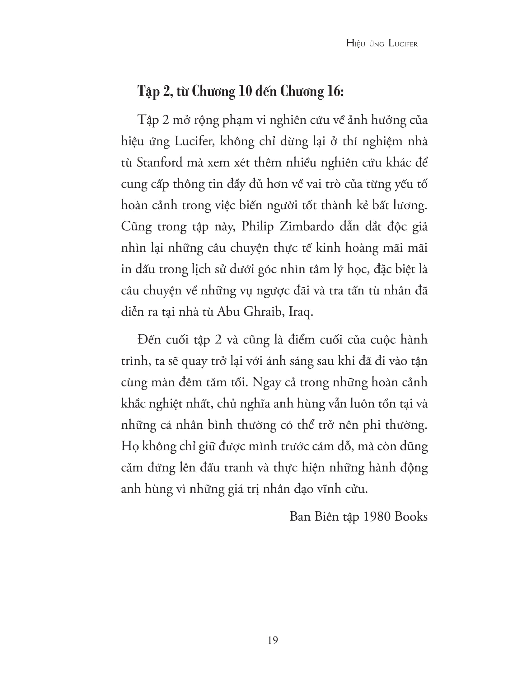 bộ hiệu ứng lucifer - tập 1