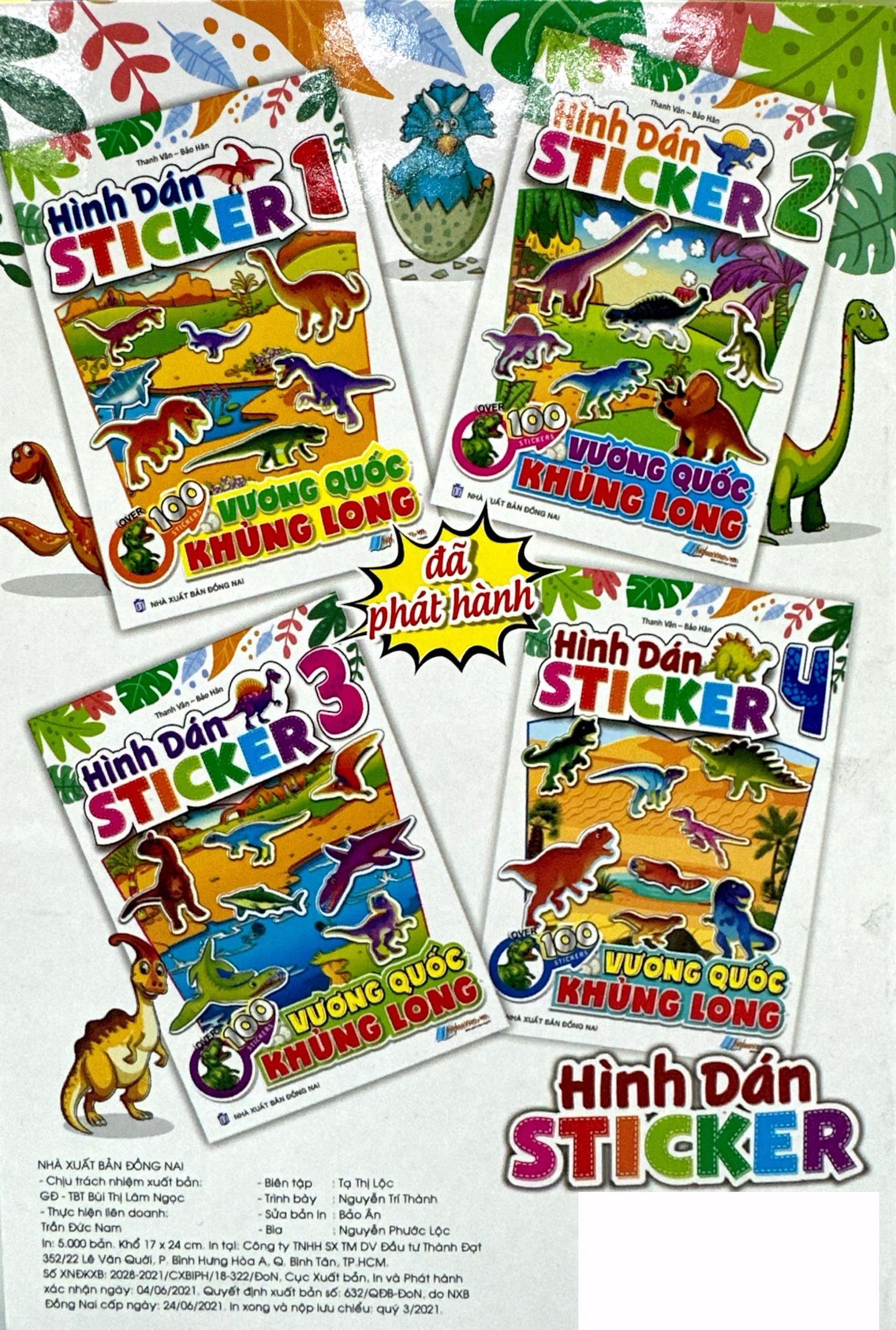 Bo
						
										
										Hinh Dan Stickers - Vuong Quoc Khung Long - Tap 3