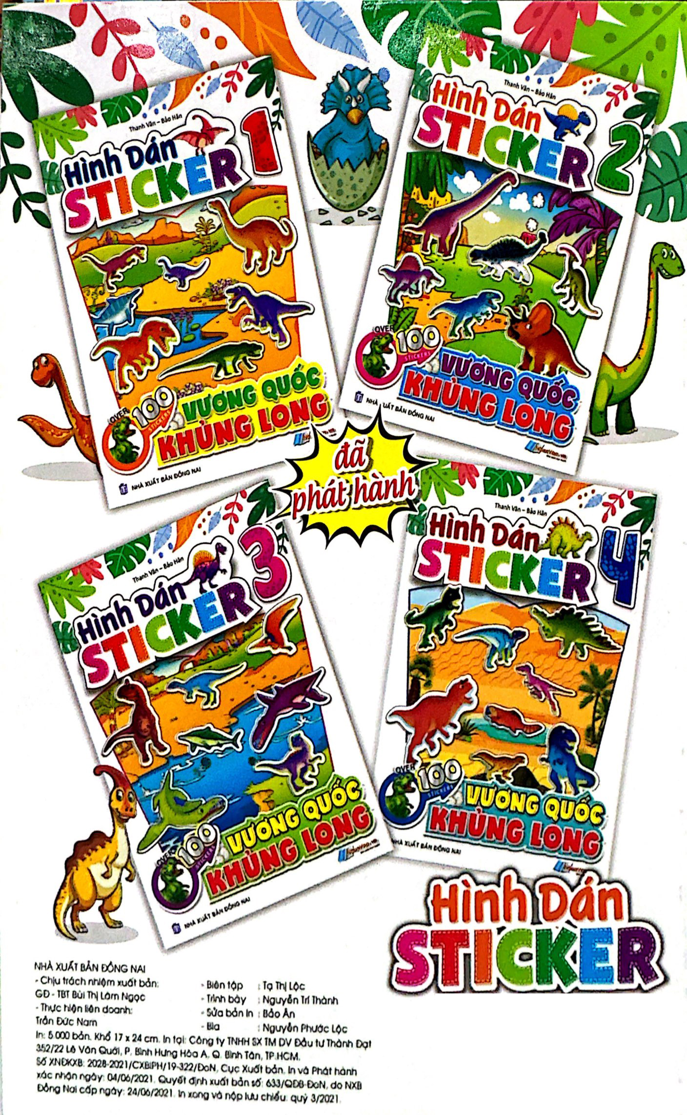 Bo
						
										
										Hinh Dan Stickers - Vuong Quoc Khung Long - Tap 4