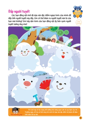 bộ hình dán thú vị, rèn luyện tư duy 2