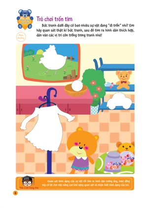 bộ hình dán thú vị, rèn luyện tư duy 2